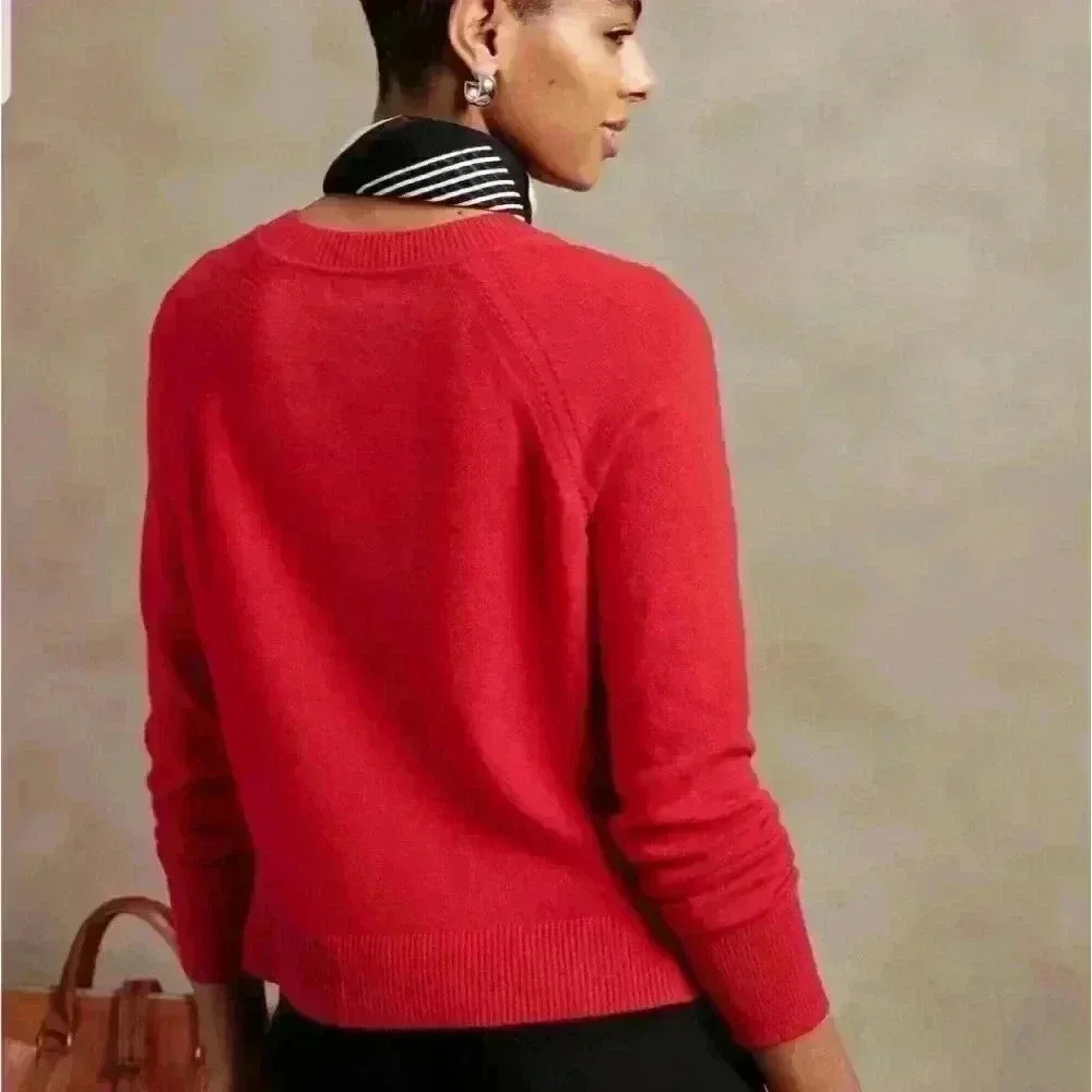 Banana Republic Relaxed  Fit Raglan Pullover Sweater